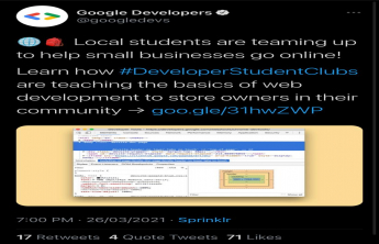 موقع Google Developers Blog يسلط الضوء على قصة نجاح نادي الطلبة المطورين بكلية هندسة وعلوم الحاسب